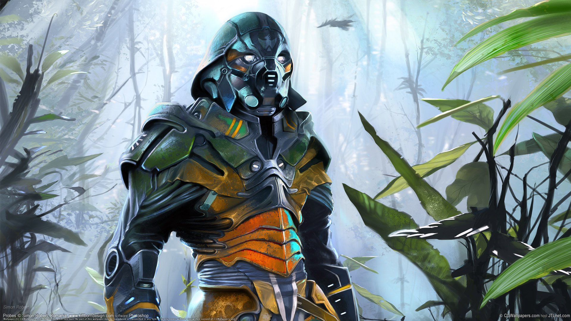 Download Sci Fi Warrior HD Wallpaper by Simon Robert | 1920x1080 ...