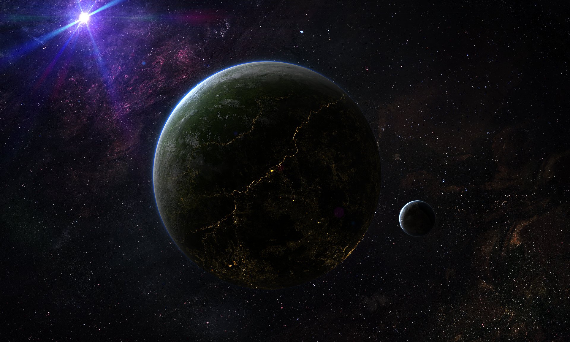 Download Sci Fi Planet HD Wallpaper