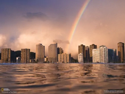 Hawaii waikiki man made city HD Desktop Wallpaper | Background Image