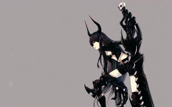 Black Gold Saw Anime Black Rock Shooter HD Desktop Wallpaper | Background Image
