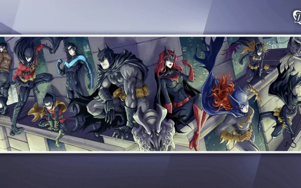 Jason Todd Kate Kane Tim Drake Dick Grayson Damian Wayne Stephanie Brown Cassandra Cain Red Robin Robin (DC Comics) Batgirl Nightwing Comic Batman HD Desktop Wallpaper | Background Image