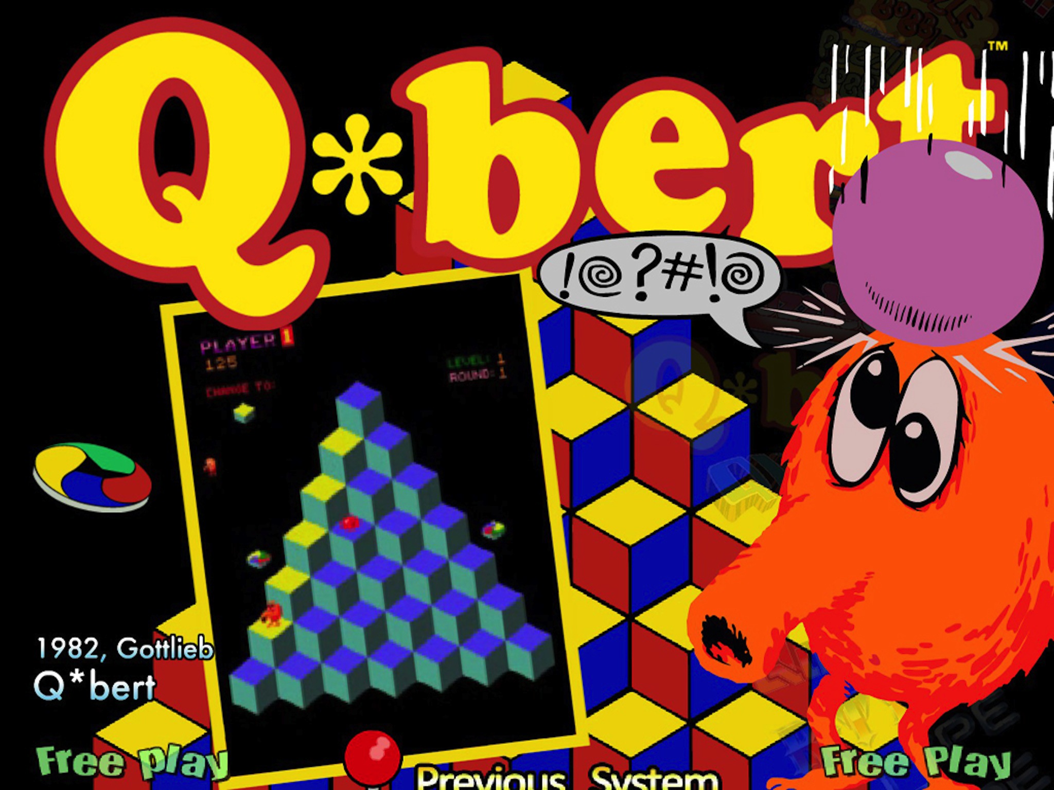 Video Game Q*Bert HD Wallpaper | Background Image