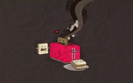 funny toaster HD Desktop Wallpaper | Background Image