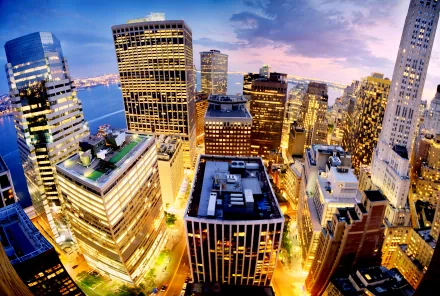 man made Manhattan HD Desktop Wallpaper | Background Image