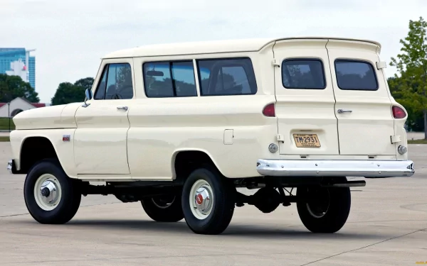 vehicle 1966 chevrolet suburban HD Desktop Wallpaper | Background Image