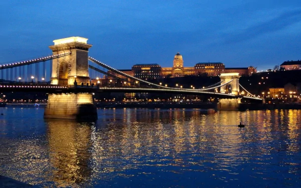 man made Chain Bridge HD Desktop Wallpaper | Background Image