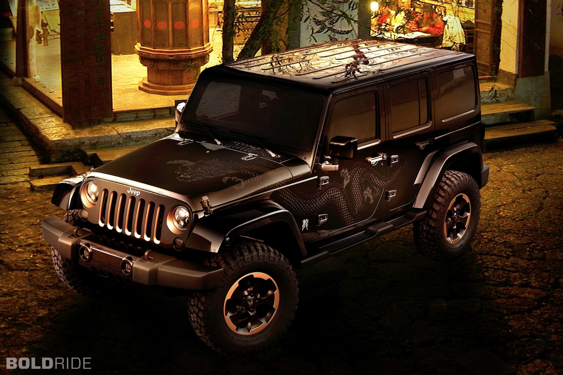 Download Jeep Wrangler Dragon Vehicle Jeep Wrangler HD Wallpaper