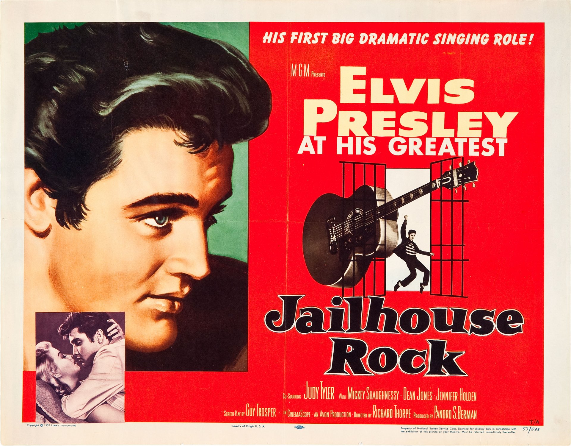 Download Elvis Presley Movie Jailhouse Rock HD Wallpaper
