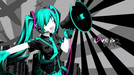 Love is War (Vocaloid) Hatsune Miku Anime Vocaloid HD Desktop Wallpaper | Background Image