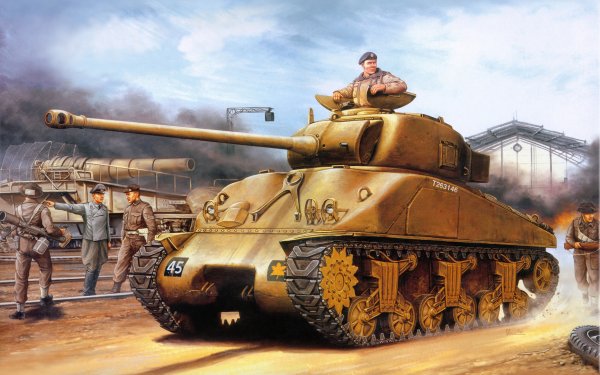 Military M4 Sherman Tanks HD Wallpaper | Background Image