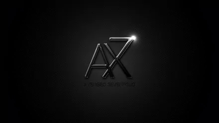HD desktop wallpaper featuring the Avenged Sevenfold logo, displayed in sleek, metallic letters on a dark background with a bright spot highlighting the 'A7X' design.