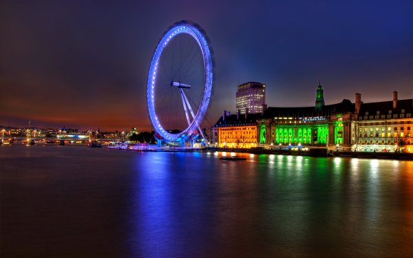 Man Made London Cities United Kingdom London Eye HD Wallpaper | Background Image