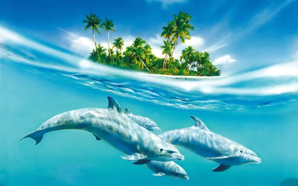 Animal dolphin HD Desktop Wallpaper | Background Image