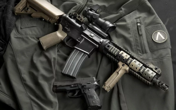 man made Colt AR-15 HD Desktop Wallpaper | Background Image