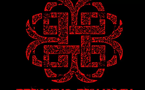A striking HD desktop wallpaper featuring a red and black design with Breaking Benjamin's logo, capturing the band's music essence and aesthetic.