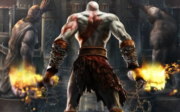 Kratos (God Of War) video game God of War II HD Desktop Wallpaper | Background Image