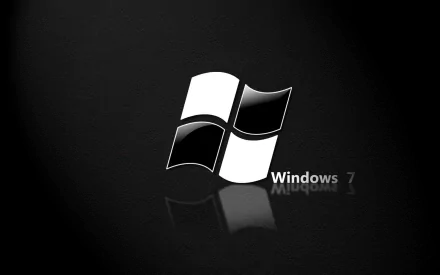 A sleek HD desktop wallpaper featuring the Windows 7 logo against a dark backdrop, highlighting the iconic design of this technology.