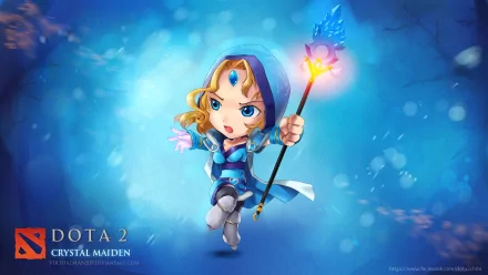 Crystal Maiden (DotA 2) video game DotA 2 HD Desktop Wallpaper | Background Image
