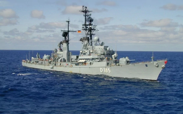 German destroyer Lütjens (D185) destroyer military german navy HD Desktop Wallpaper | Background Image