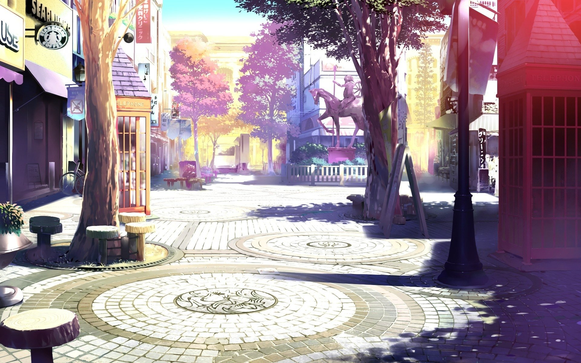 Japanese town anime HD wallpapers  Pxfuel