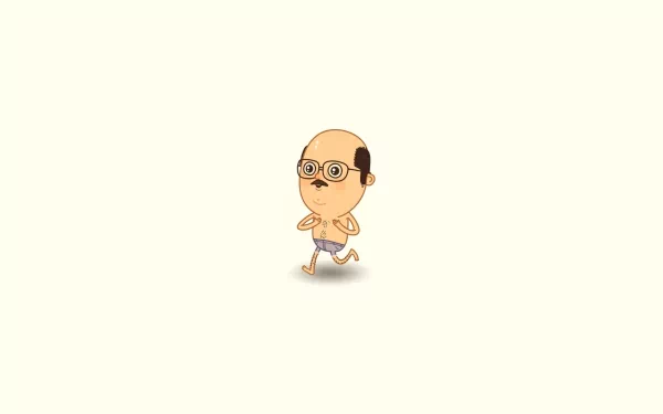 HD desktop wallpaper and background featuring a cartoon character from Arrested Development, centered with a plain backdrop.