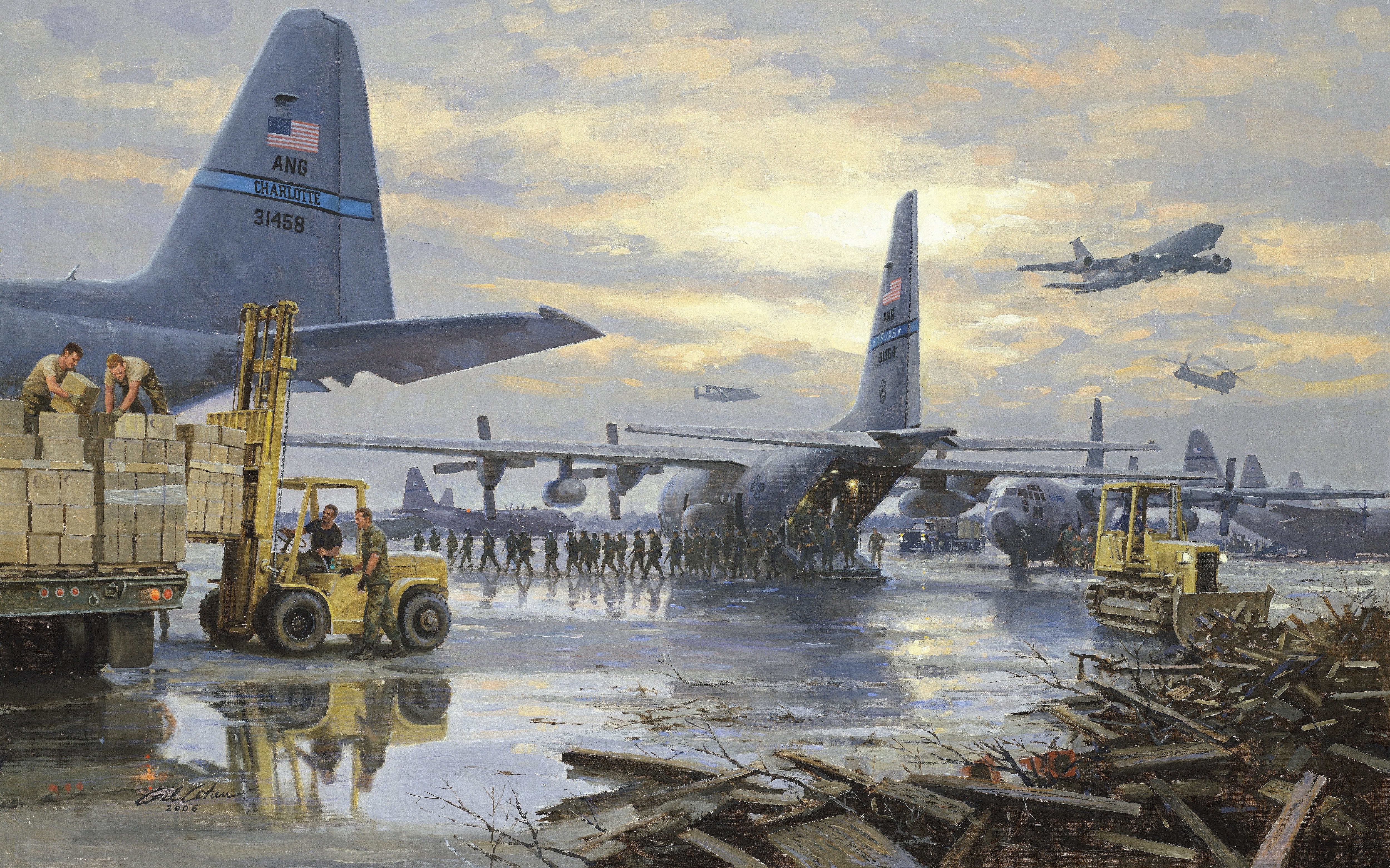 Military Lockheed C-130 Hercules HD Wallpaper | Background Image