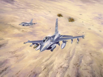 military General Dynamics F-16 Fighting Falcon HD Desktop Wallpaper | Background Image
