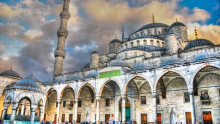 religious Sultan Ahmed Mosque HD Desktop Wallpaper | Background Image
