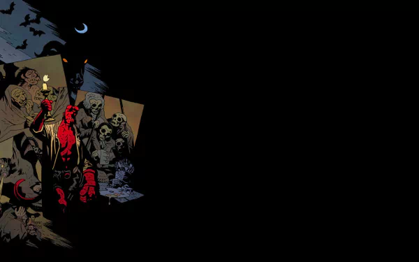 Comic Hellboy HD Desktop Wallpaper | Background Image