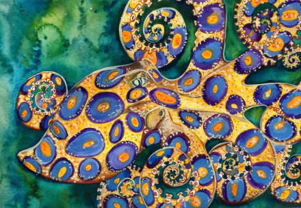 octopus Animal blue ringed octopus HD Desktop Wallpaper | Background Image