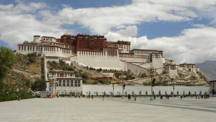 man made Potala Palace HD Desktop Wallpaper | Background Image