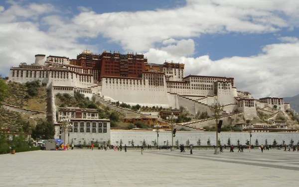 man made Potala Palace HD Desktop Wallpaper | Background Image