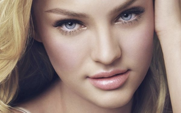 Women Candice Swanepoel Blue Eyes Model Face HD Wallpaper | Background Image