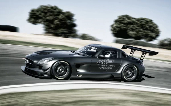 motion blur vehicle Mercedes-Benz SLS AMG HD Desktop Wallpaper | Background Image