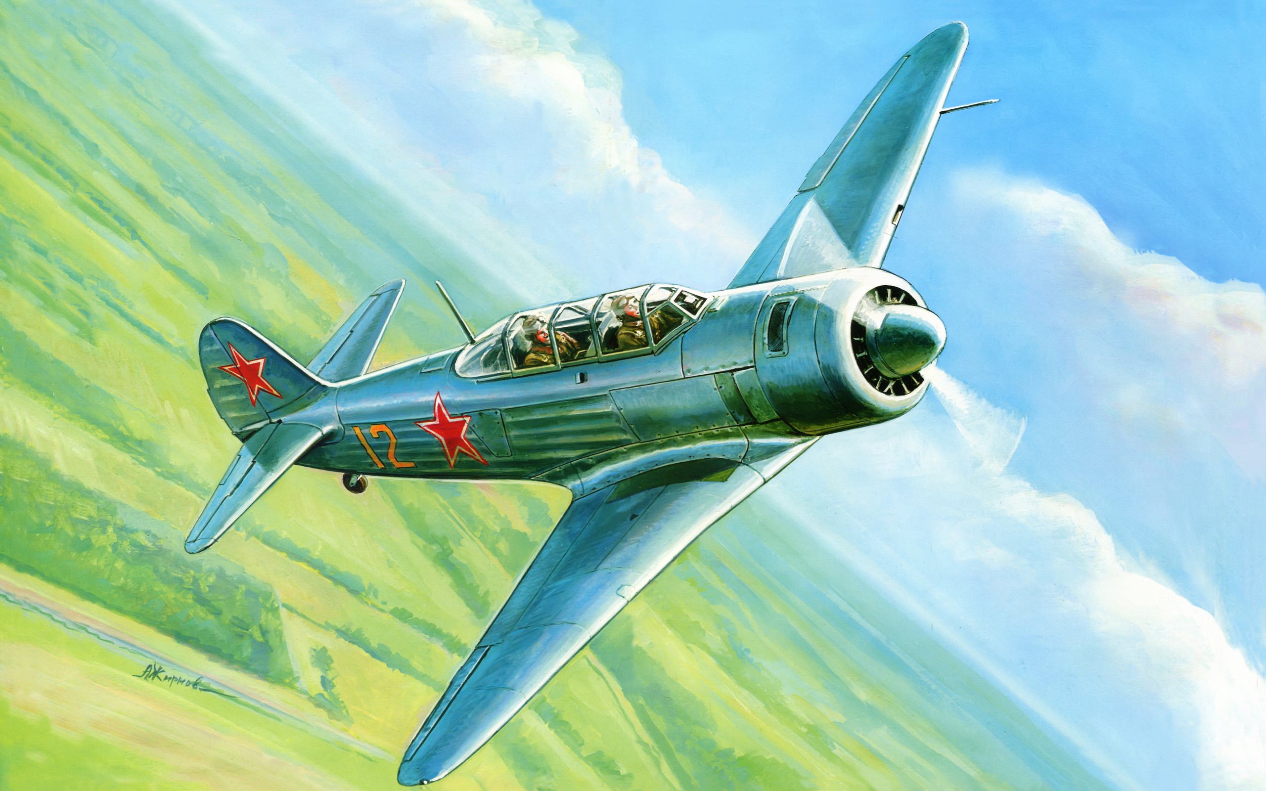 Military Yakovlev Yak-11 HD Wallpaper | Background Image