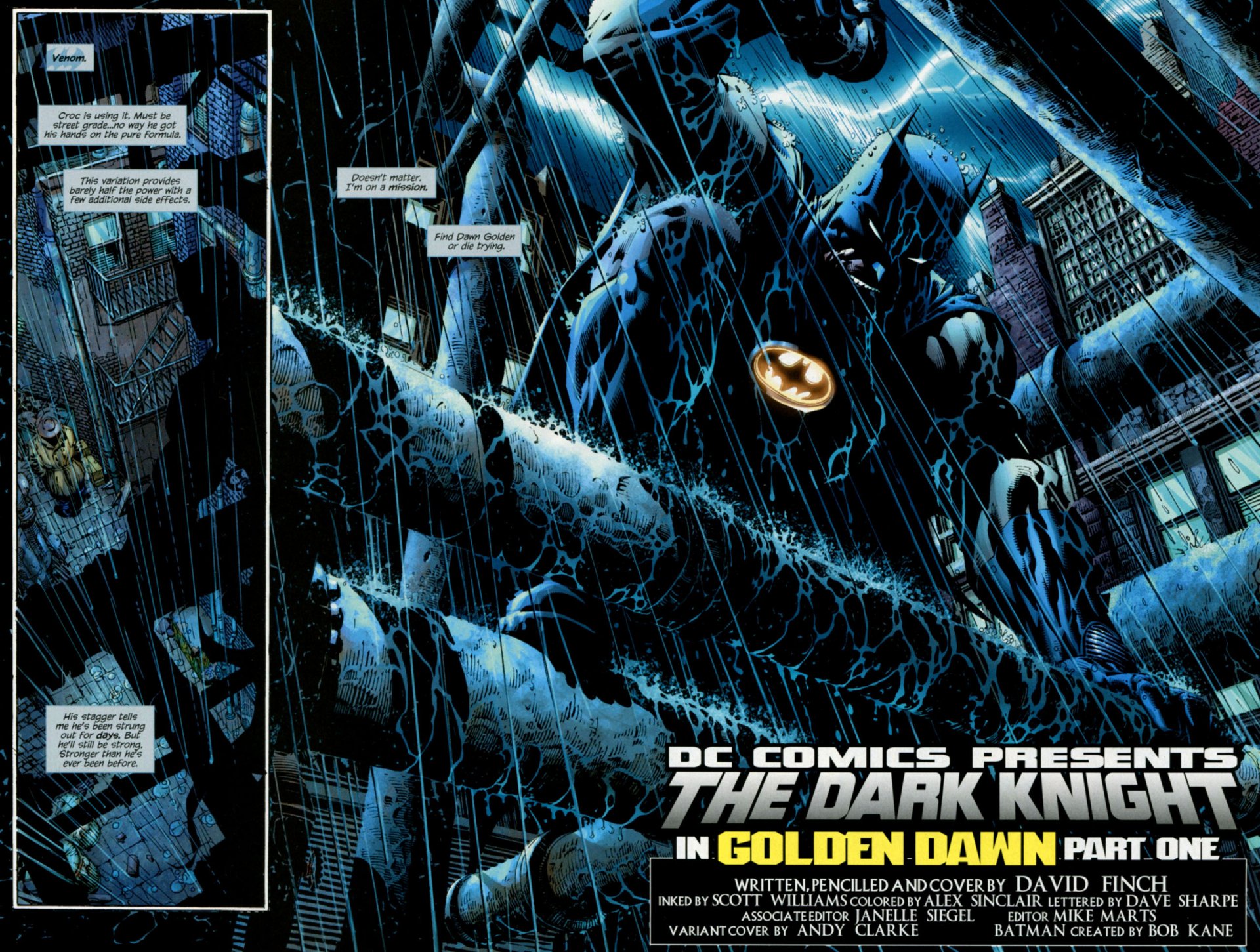 The Dark Knight: Golden Dawn – Batman HD Comic Wallpaper