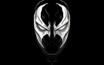 Spawn Wallpaper 4K, Skull, Punisher, Black background