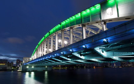 man made harumi dori bridge HD Desktop Wallpaper | Background Image