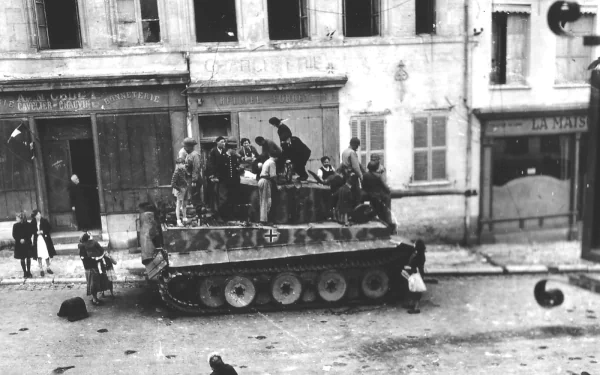  Captured German Tiger 1 being inspected.