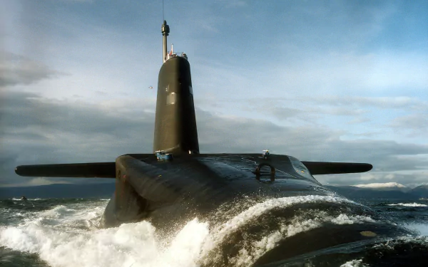 HMS Vanguard (S28) submarine military Royal Navy HD Desktop Wallpaper | Background Image