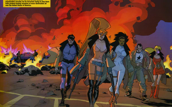 Comic Nextwave HD Desktop Wallpaper | Background Image