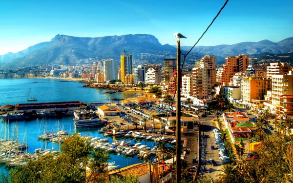 Man Made Calp Cities Spain HD Wallpaper | Background Image