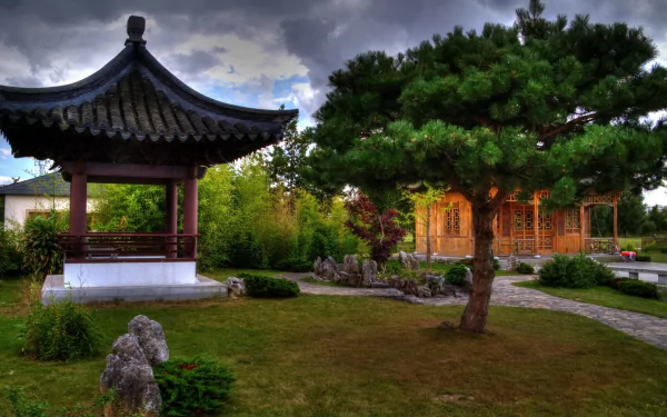 man made pavilion HD Desktop Wallpaper | Background Image