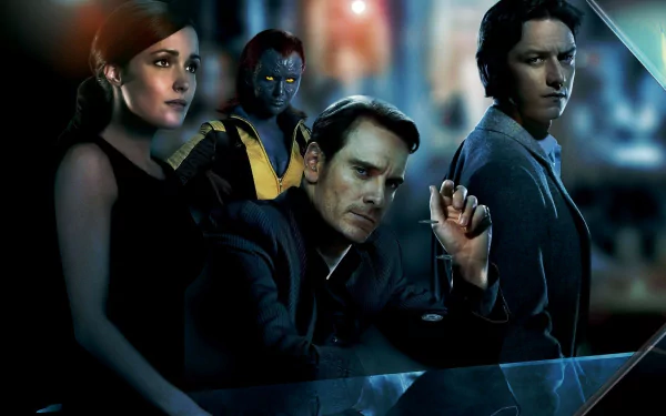 Moira MacTaggert Charles Xavier Erik Lehnsherr Mystique (Marvel Comics) movie X-Men: First Class HD Desktop Wallpaper | Background Image