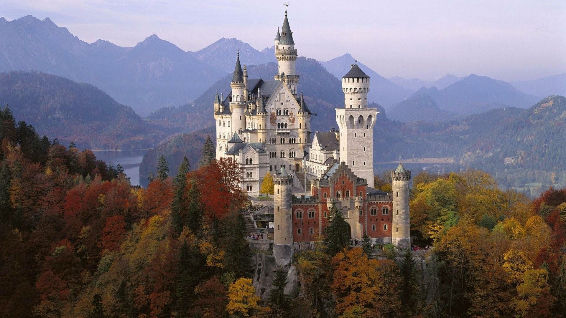 Château De Neuschwanstein Full Hd Fond Décran And Arrière Plan