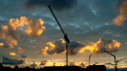 man made crane HD Desktop Wallpaper | Background Image