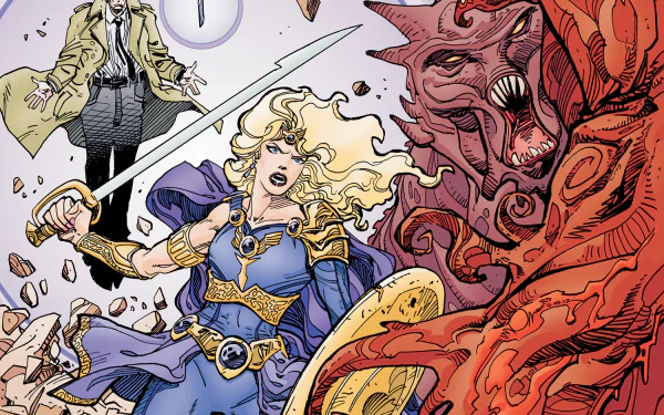 Comic sword of sorcery HD Desktop Wallpaper | Background Image