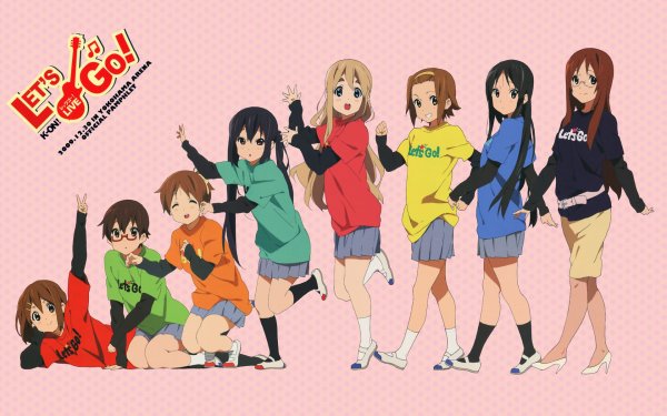 Anime K-ON! Azusa Nakano Yui Hirasawa Tsumugi Kotobuki Mio Akiyama Ritsu Tainaka Nodoka Manabe Sawako Yamanaka Ui Hirasawa Jun Suzuki Fondo de pantalla HD | Fondo de Escritorio