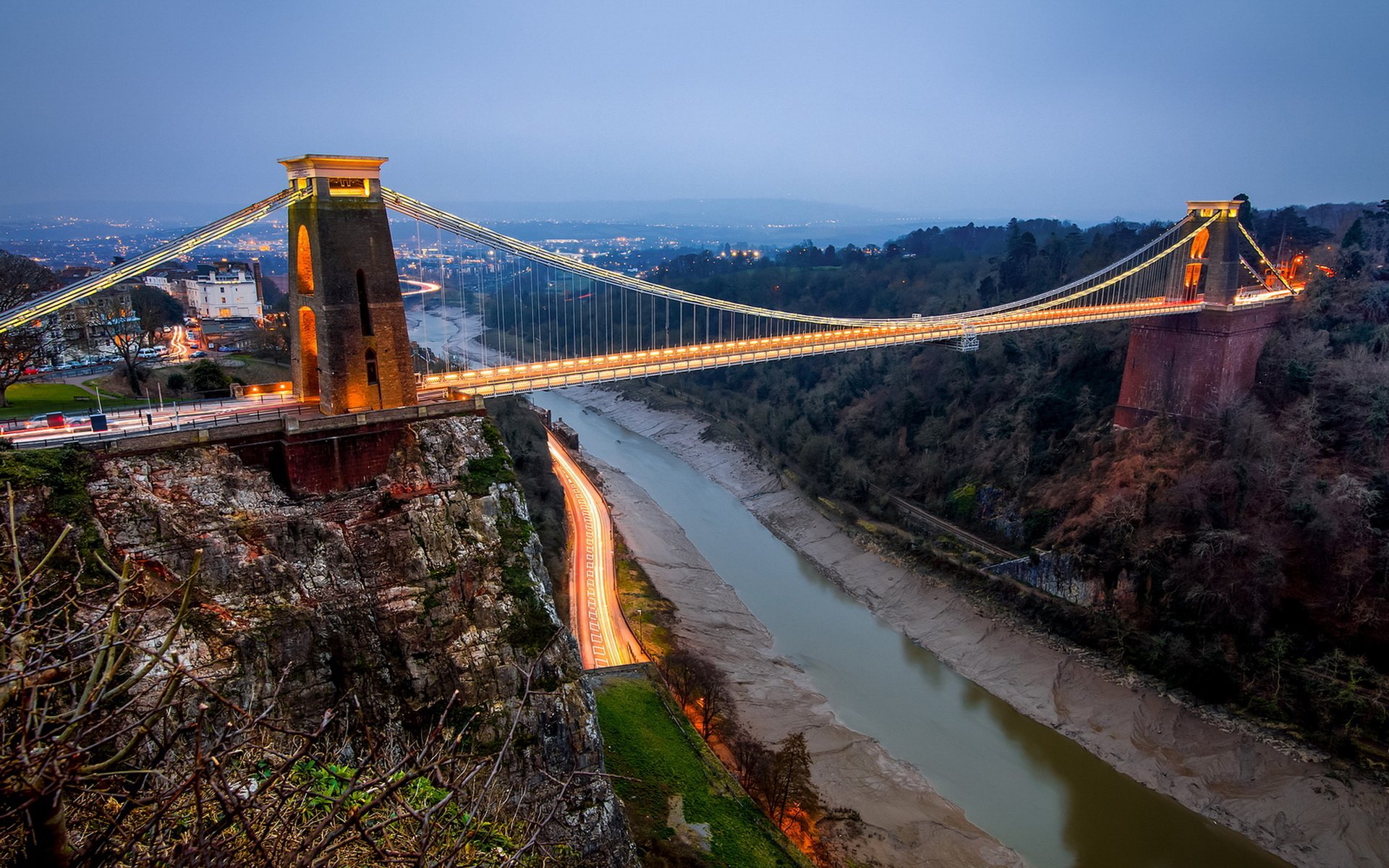 Download Bristol Man Made Clifton Suspension Bridge HD Wallpaper