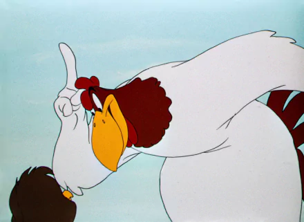 HD PC desktop wallpaper featuring Foghorn Leghorn from the Looney Tunes TV show in a classic animated scene.
